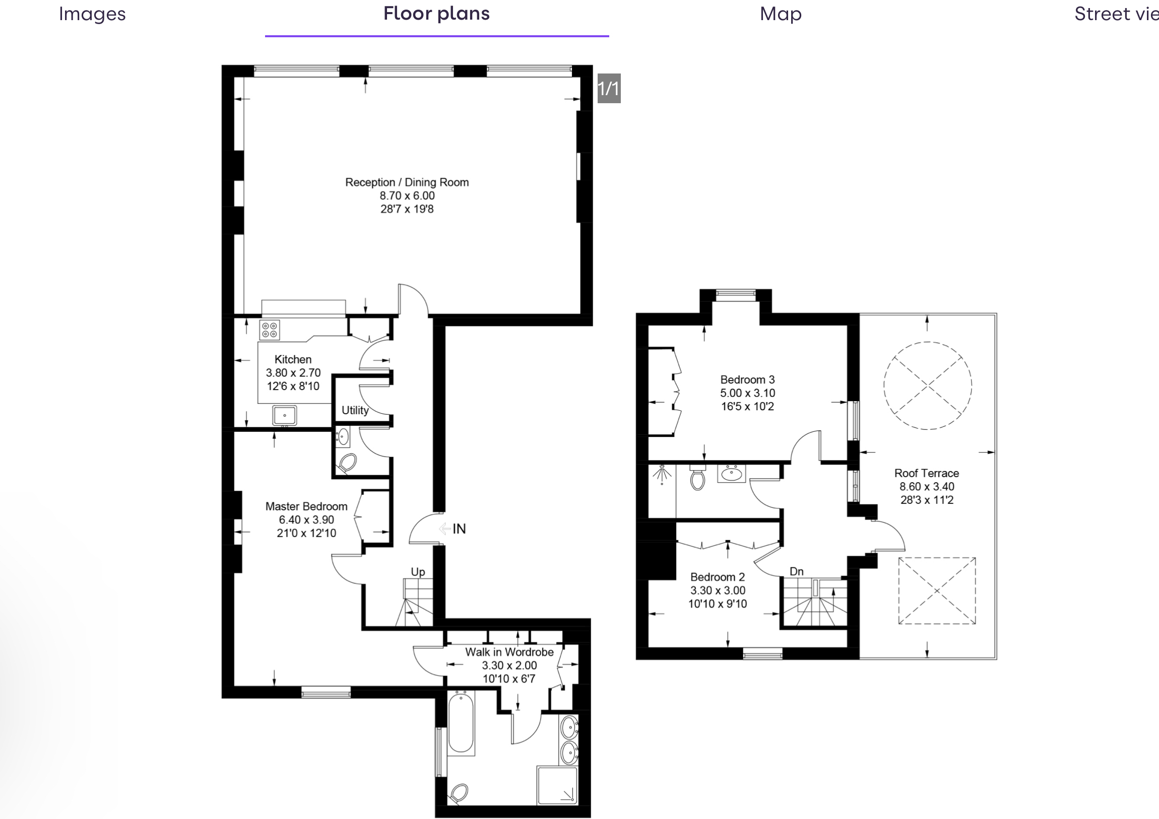 3-bed Terraced, Flat 3 18 Hertford St, London