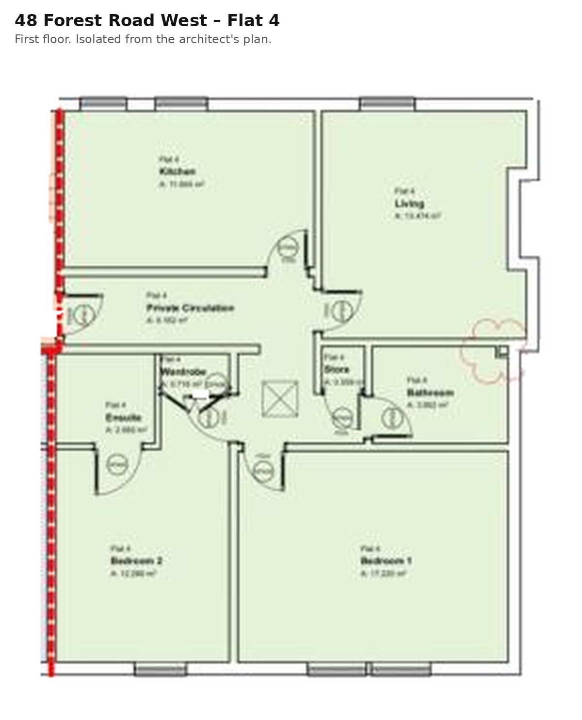 Flat 4, 48 Forest Road West, Nottingham NG7 4EQ, photo 3 of 4